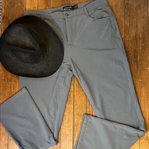 Mens Kyodan pants trousers fleece lined Gray straight leg Pants new